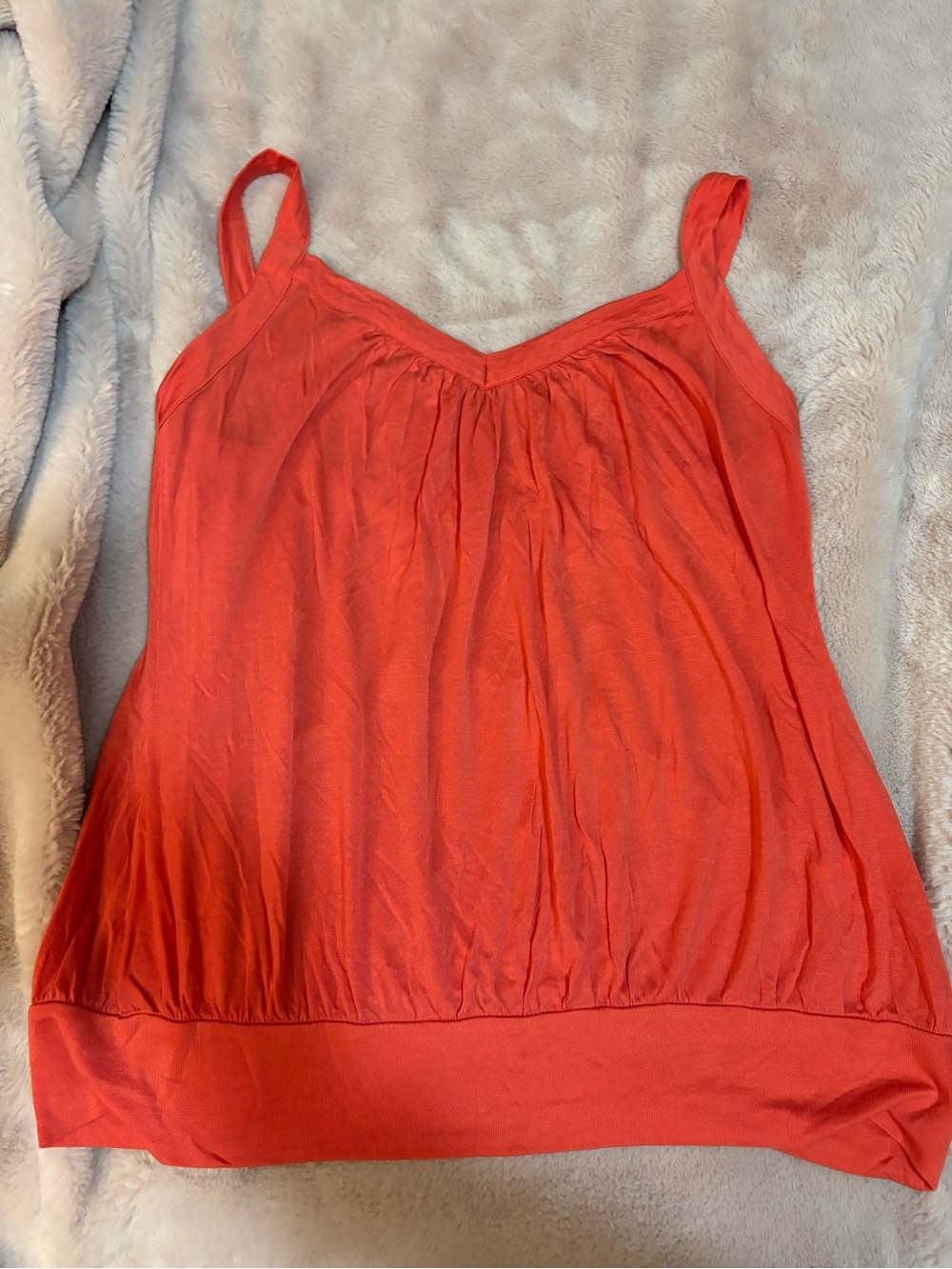 Talula Coral-Orange Sleeveless V-Neck Camisole